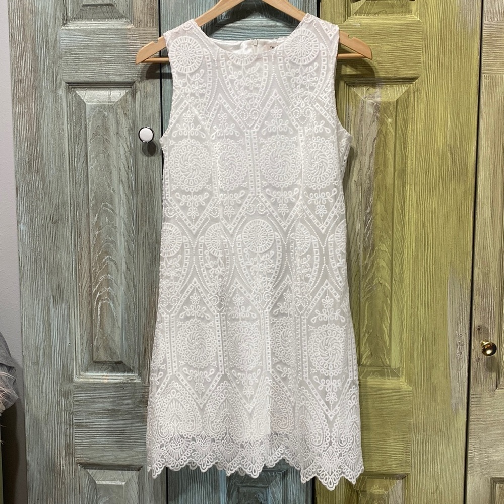 𝅺M Girls by Material Girls White Lace Like Mini​